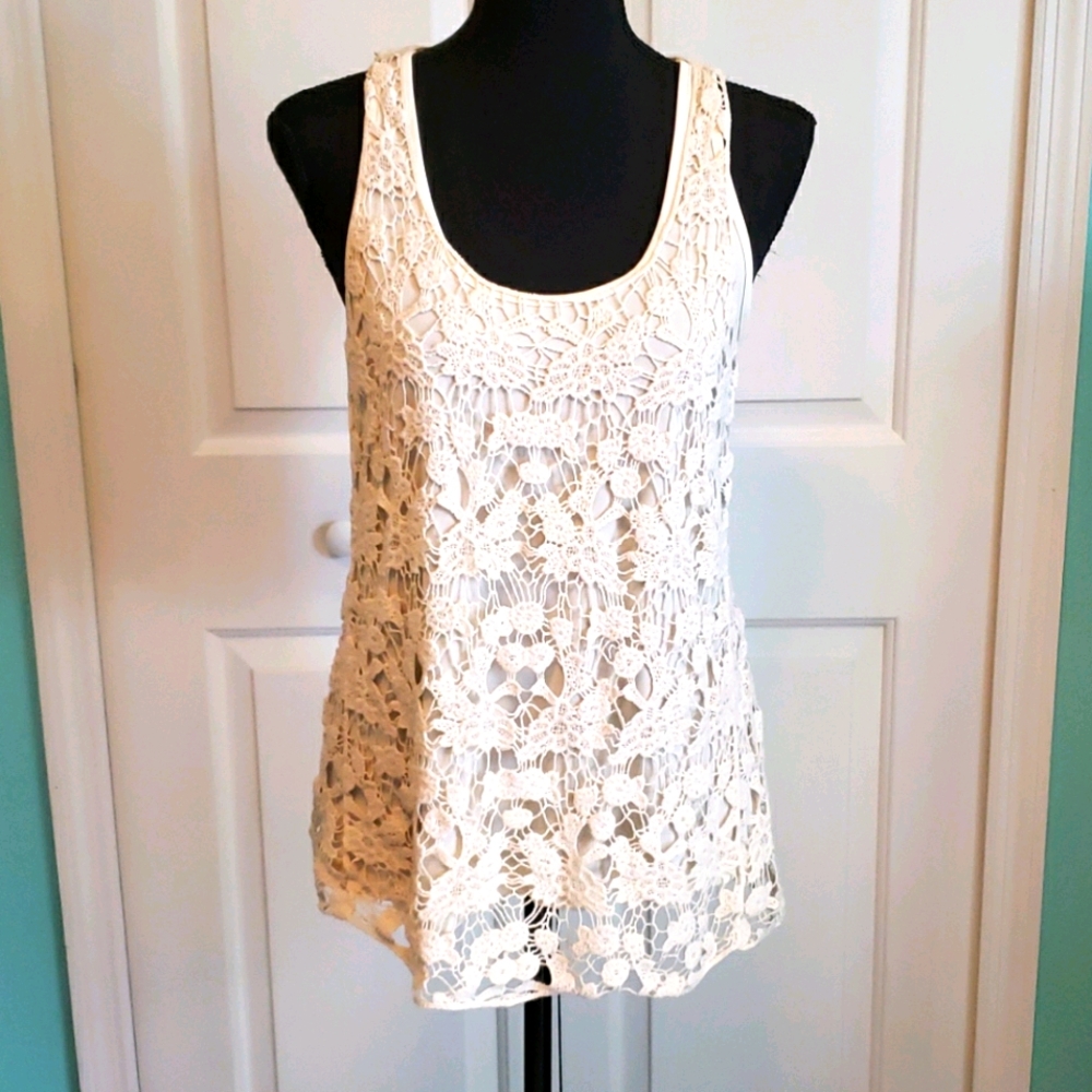 Lace top with tank